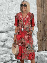 Marina | Robe Midi Bohème d’Été Colorée