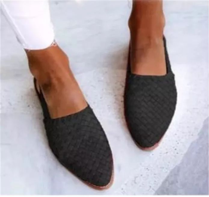Patricia | Ballerines Ouvertes Tressées pour Femme