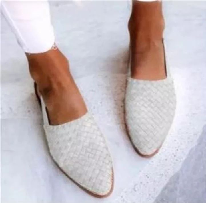Patricia | Ballerines Ouvertes Tressées pour Femme
