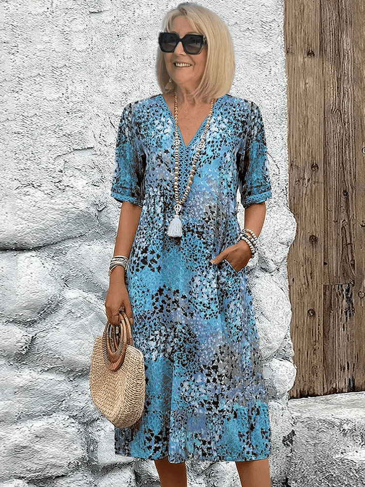 Marina | Robe Midi Bohème d’Été Colorée