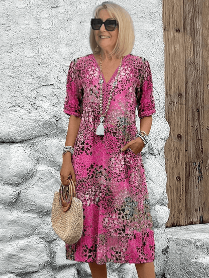 Marina | Robe Midi Bohème d’Été Colorée