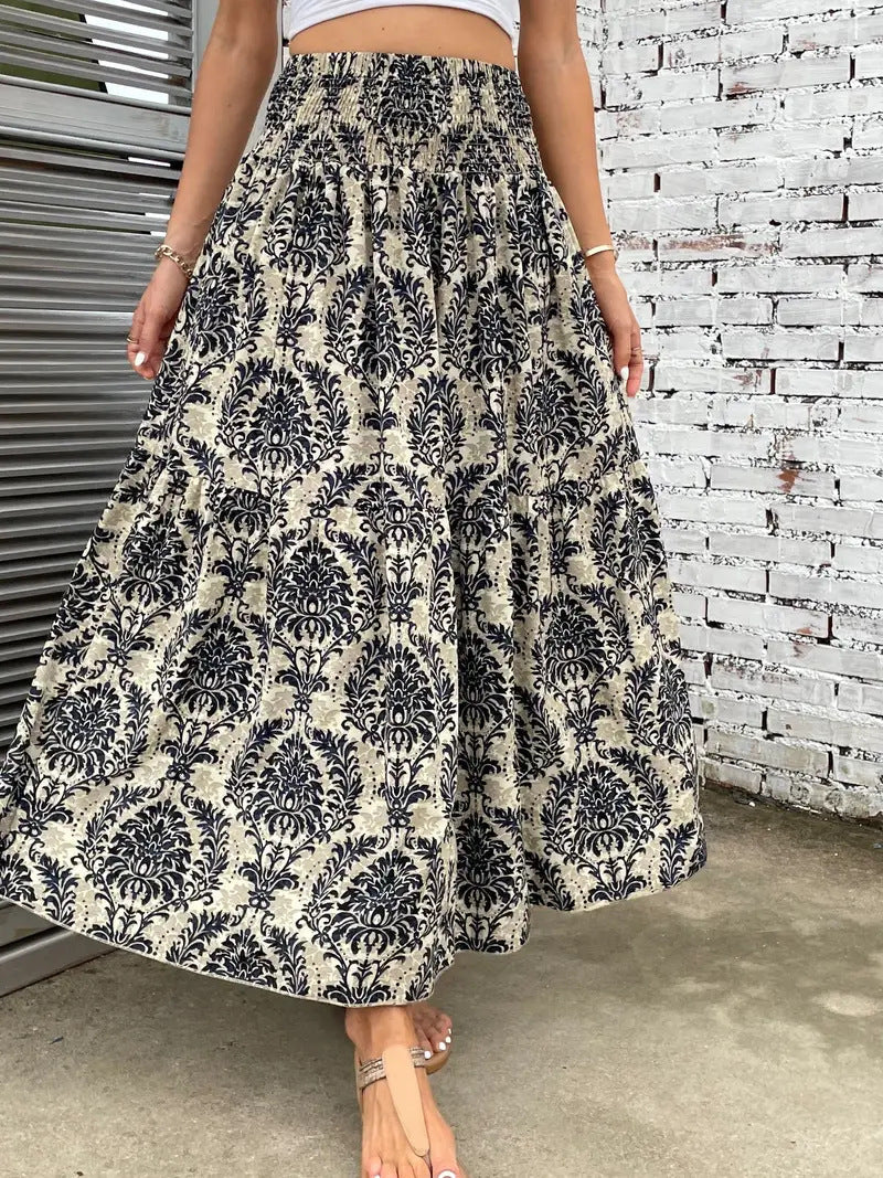 Isabelle | Jupe Maxi en Chiffon à Imprimé Floral