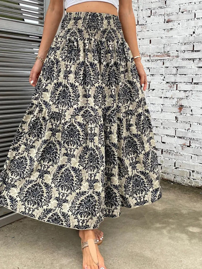 Isabelle | Jupe Maxi en Chiffon à Imprimé Floral