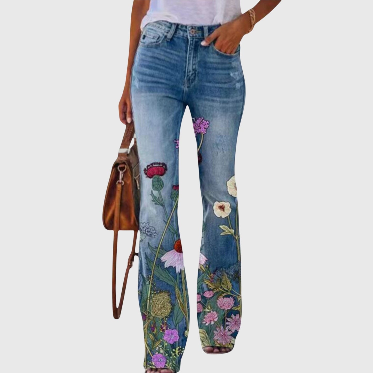 Flora | Pantalon Fleuri Fluide pour Été