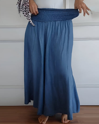 Madeleine | Pantalon Large à Taille Élastique