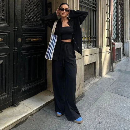 Solveig | Ensemble Chemise et Pantalon en Lin
