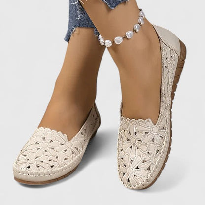 Ballerines ajourées femme à enfiler et bout fermé