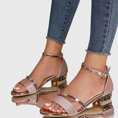 Clarisse | Sandales à Talon Bride Réglable Confort