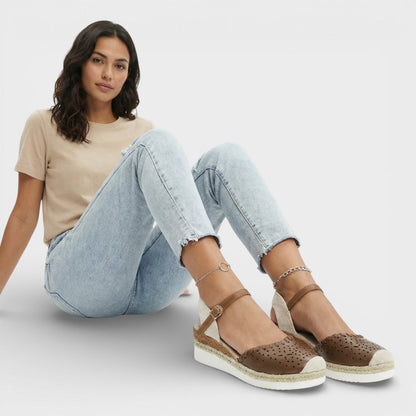 Aurélia | Espadrilles Compensées Perforées