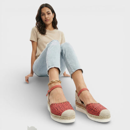 Aurélia | Espadrilles Compensées Perforées