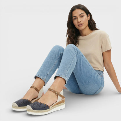 Aurélia | Espadrilles Compensées Perforées