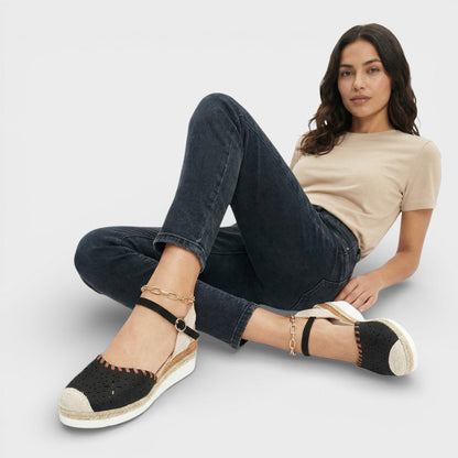Aurélia | Espadrilles Compensées Perforées