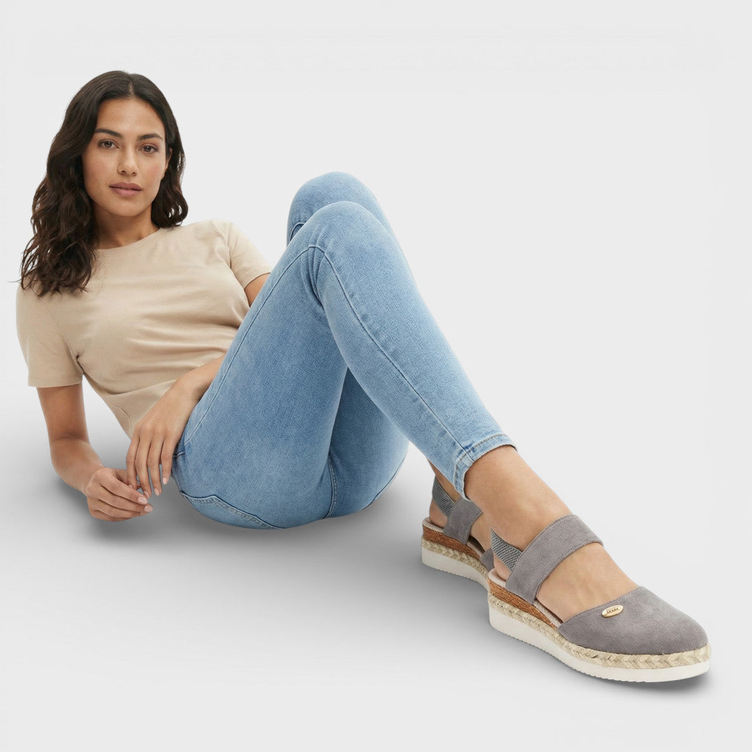 Sienna | Sandales Compensées Bout Fermé