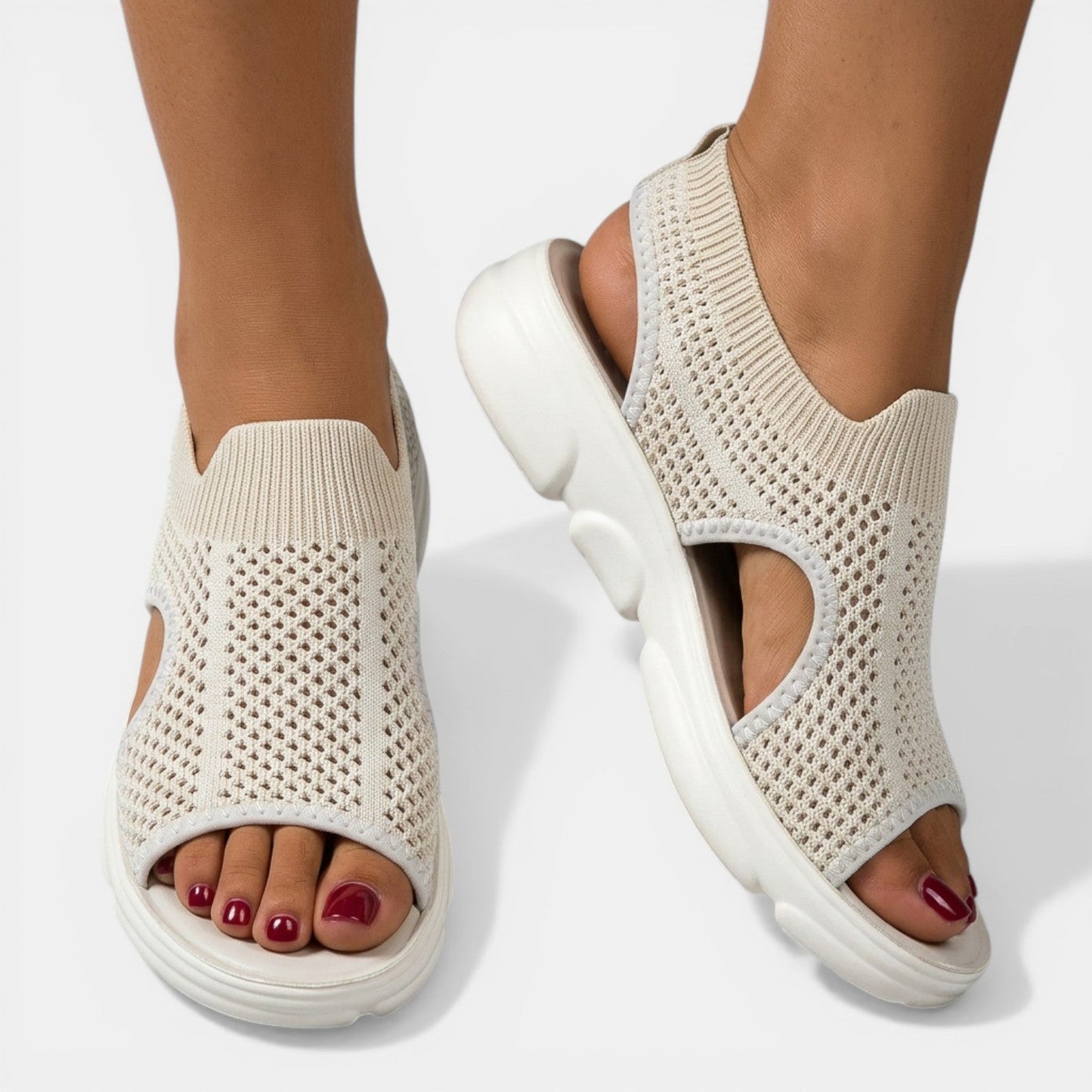 Louna | Sandales Plateforme Tricotées