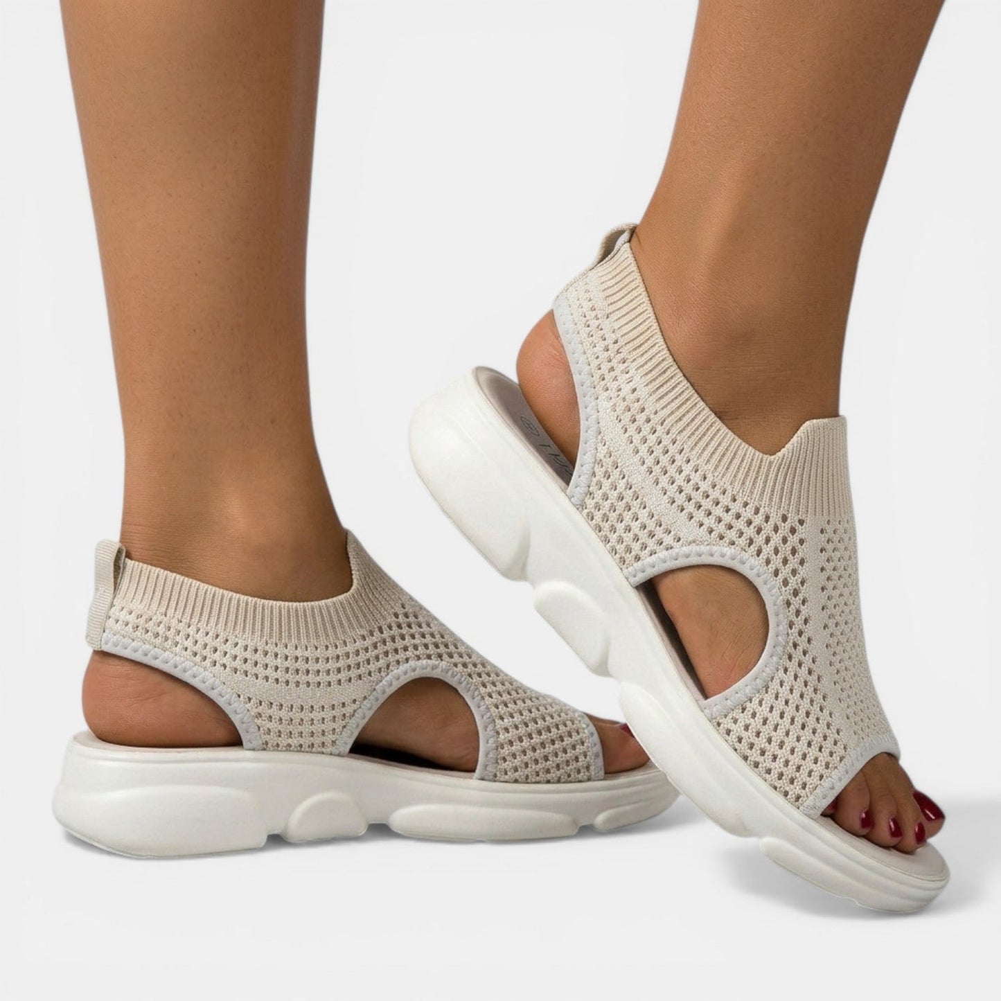 Louna | Sandales Plateforme Tricotées