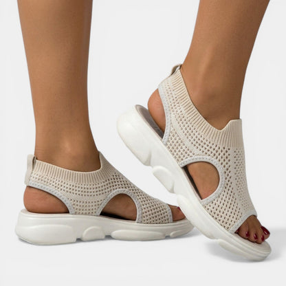 Louna | Sandales Plateforme Tricotées