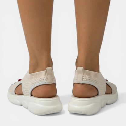 Louna | Sandales Plateforme Tricotées