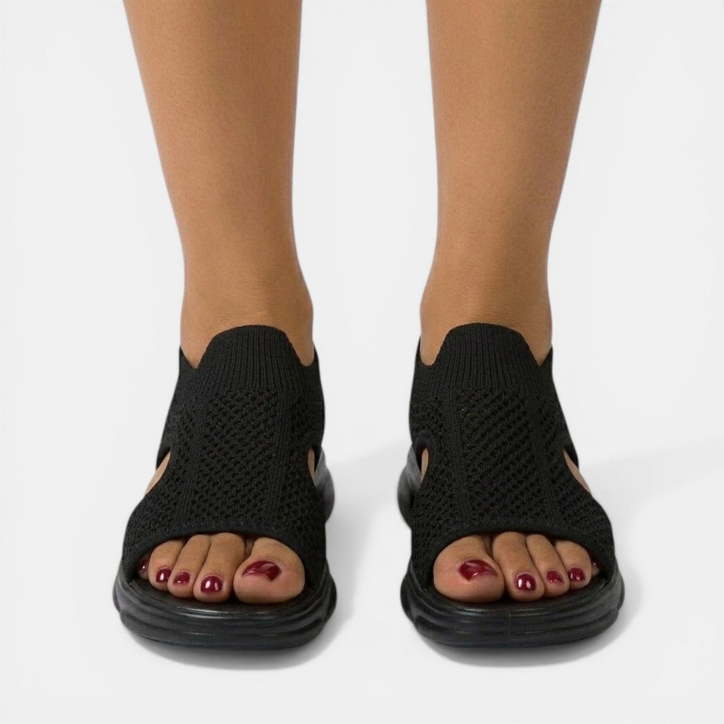 Louna | Sandales Plateforme Tricotées
