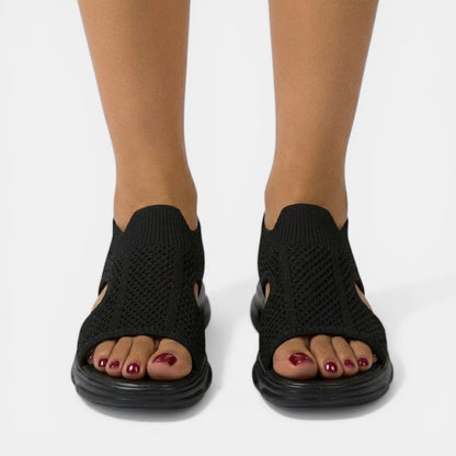 Louna | Sandales Plateforme Tricotées