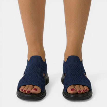 Louna | Sandales Plateforme Tricotées
