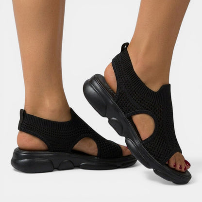 Louna | Sandales Plateforme Tricotées