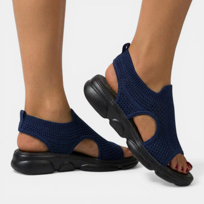 Louna | Sandales Plateforme Tricotées