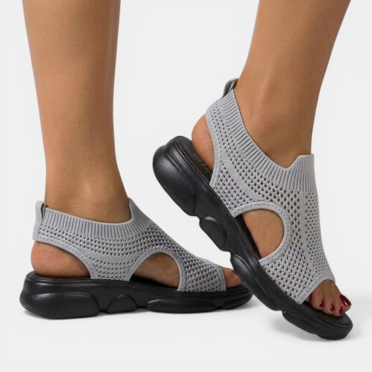 Louna | Sandales Plateforme Tricotées