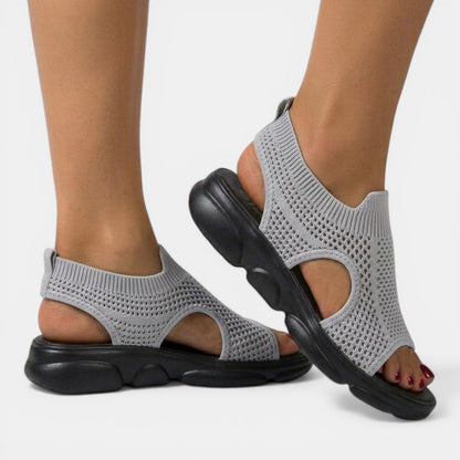 Louna | Sandales Plateforme Tricotées