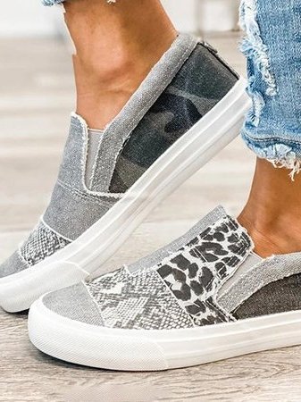 Ginevra | Chaussures Slip-On en Toile