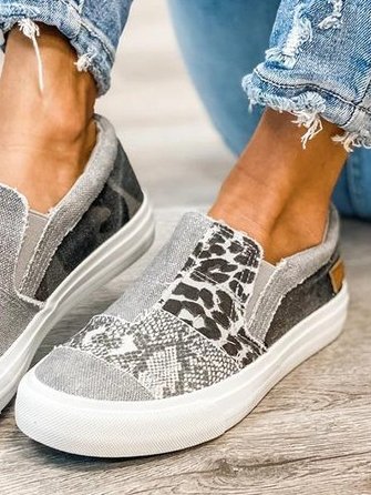 Ginevra | Chaussures Slip-On en Toile