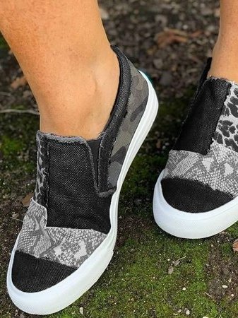 Ginevra | Chaussures Slip-On en Toile