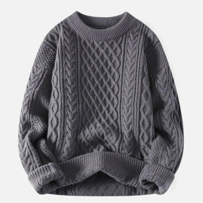 Lysandre | Pull Maille Torsadée Col Rond