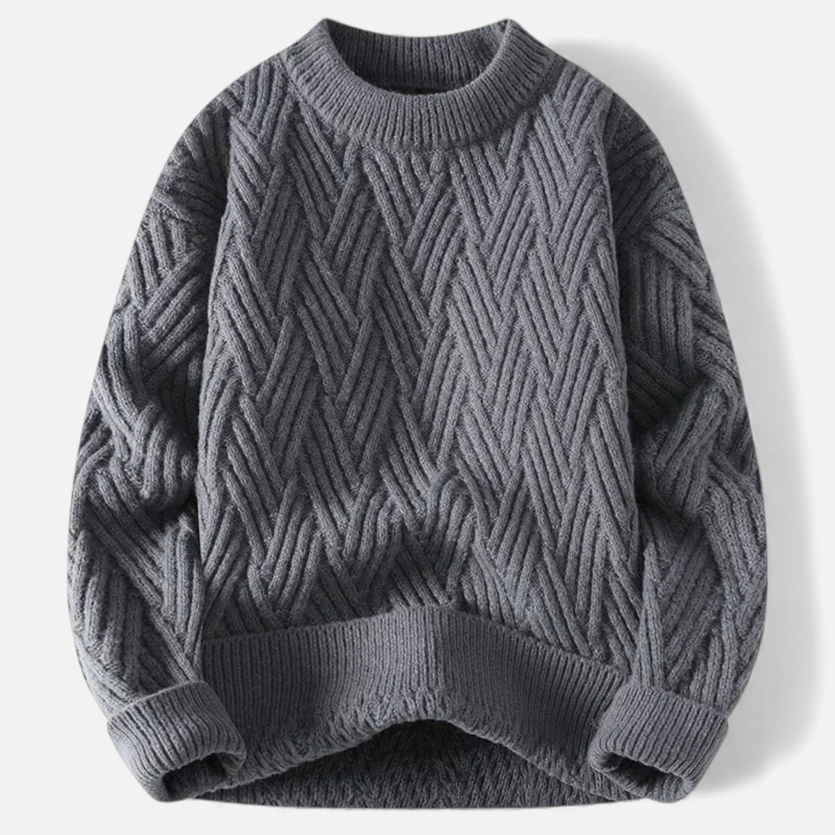 Lysandre | Pull Maille Torsadée Col Rond