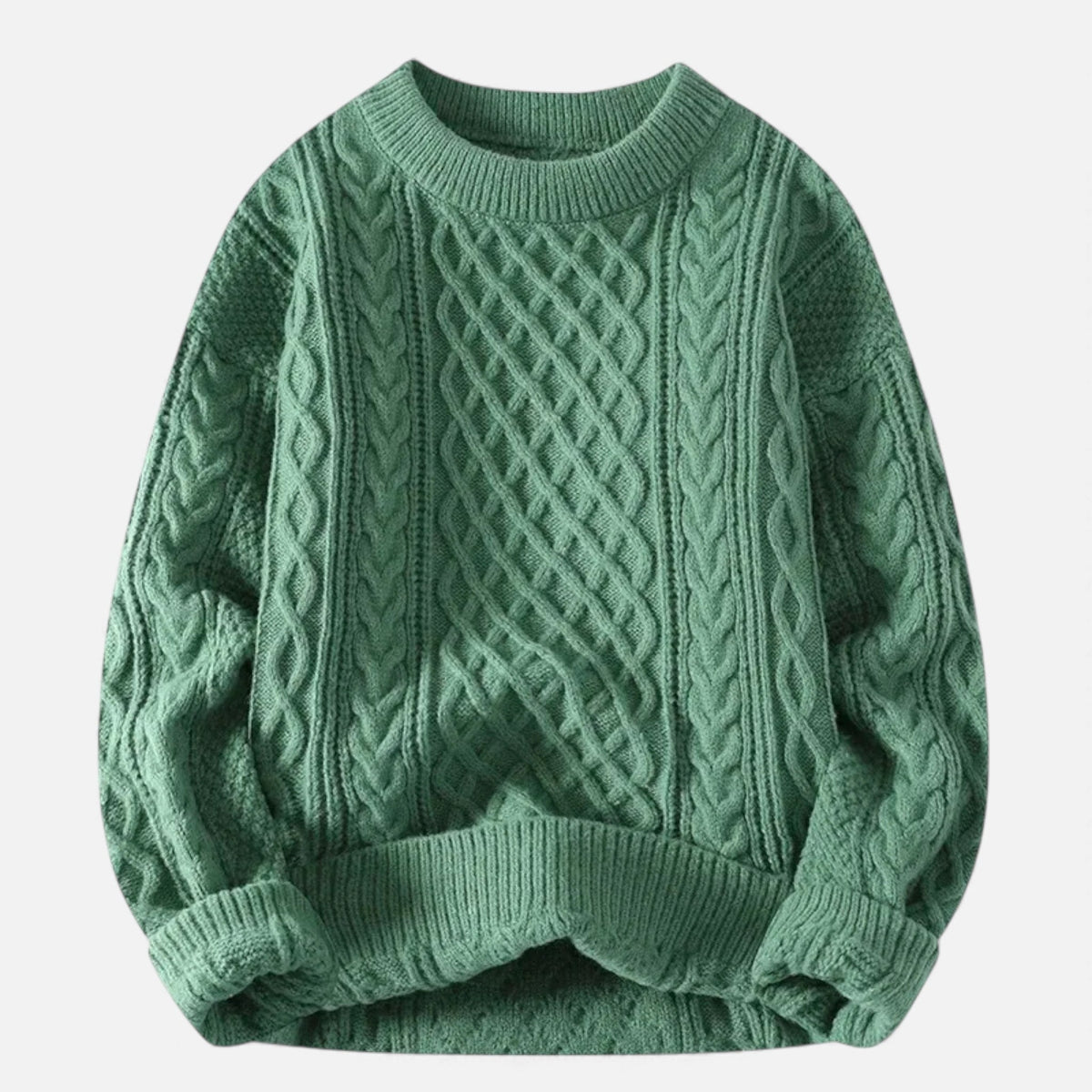 Lysandre | Pull Maille Torsadée Col Rond