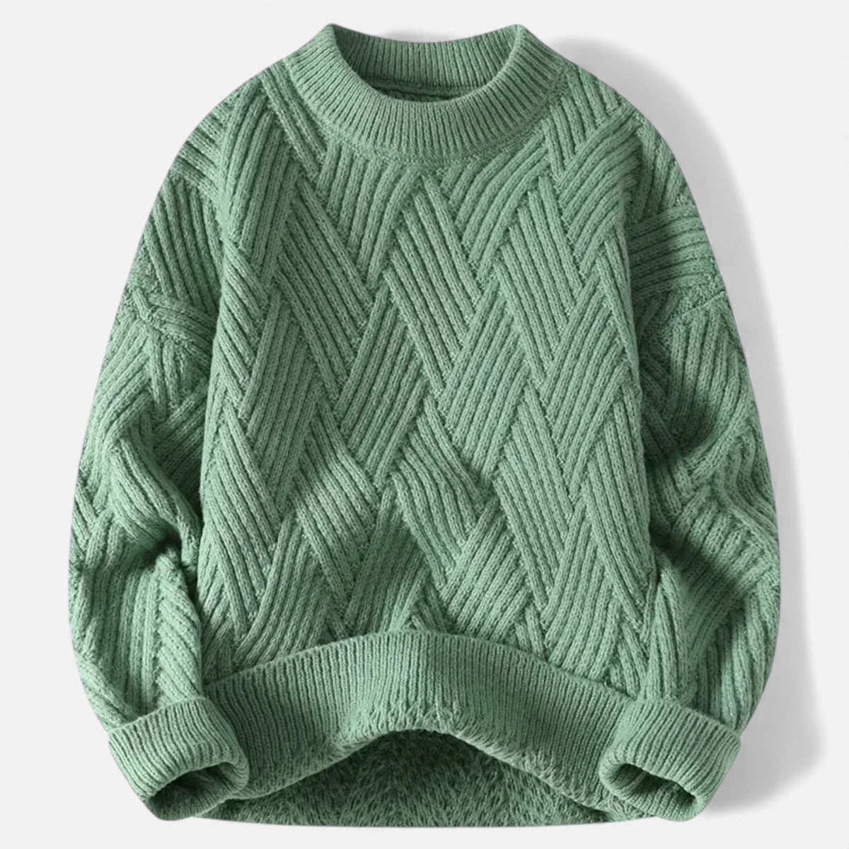 Lysandre | Pull Maille Torsadée Col Rond