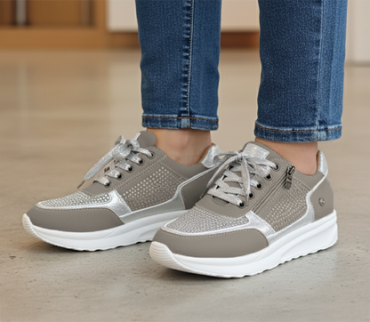 Capucine | Chaussures Zippées en Maille Aérée