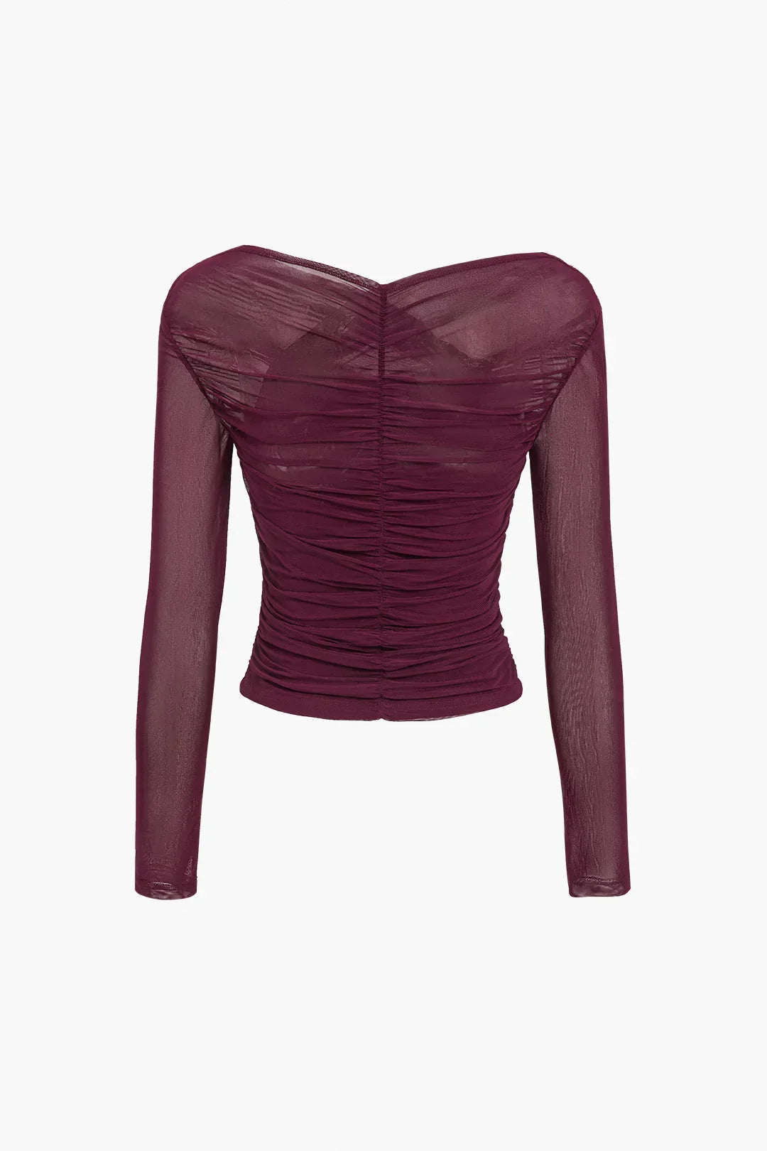 Violette | Top Court Froncé en Maille