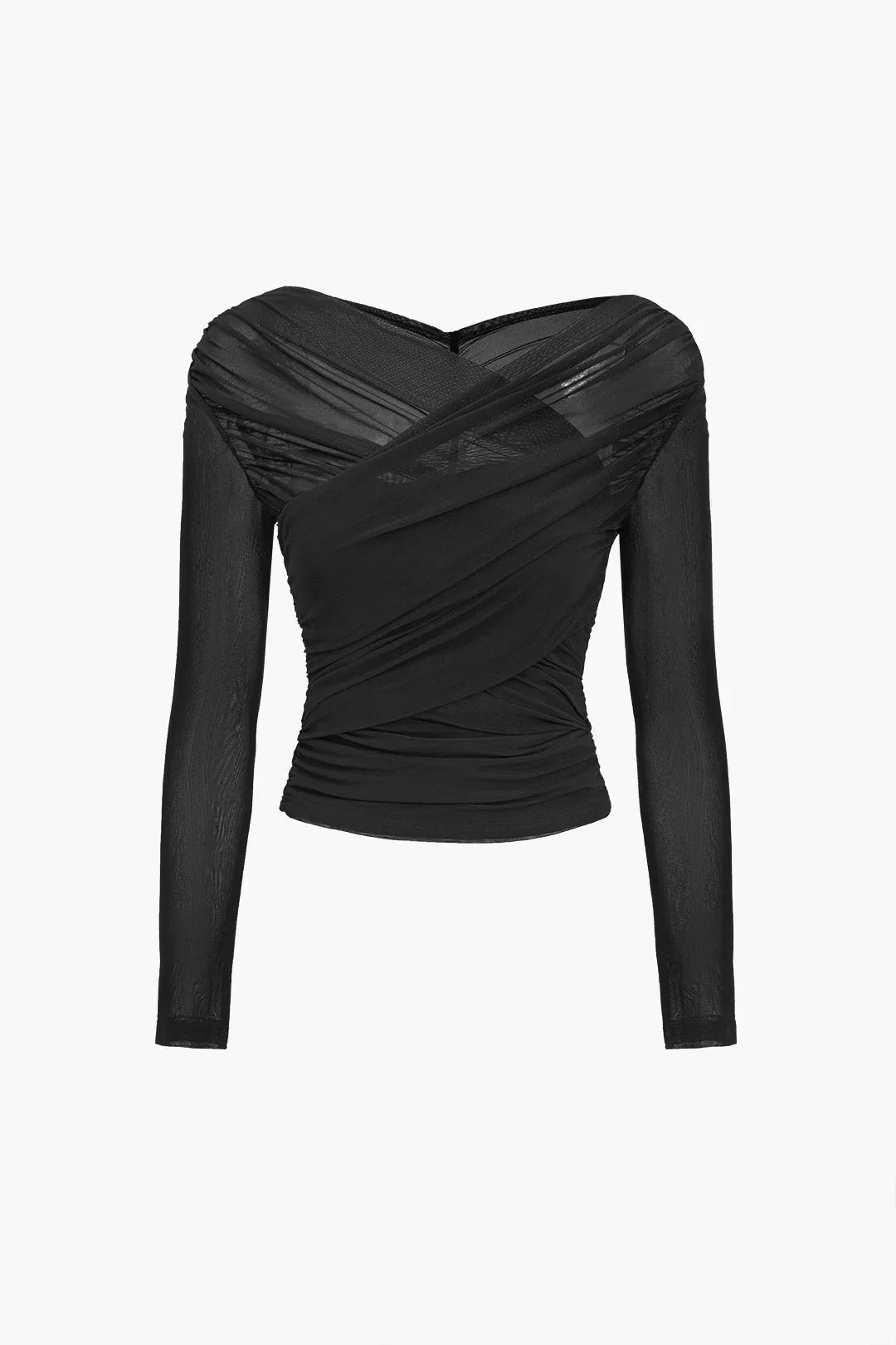 Violette | Top Court Froncé en Maille