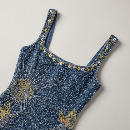 Estelle | Robe Courte Scintillante Étoilée
