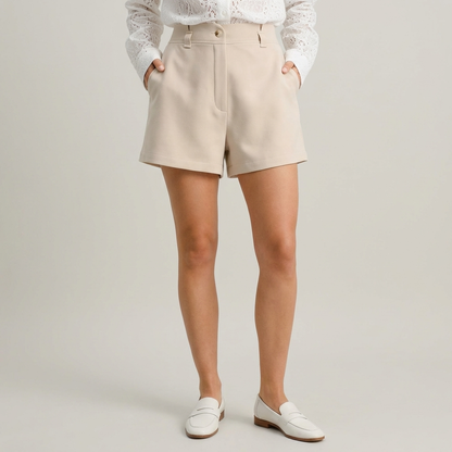 Alix | Short Ceinturé Taille Haute Élégant
