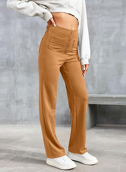 Victoria | Pantalon Extensible Décontracté Taille Haute