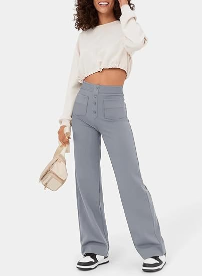 Victoria | Pantalon Extensible Décontracté Taille Haute