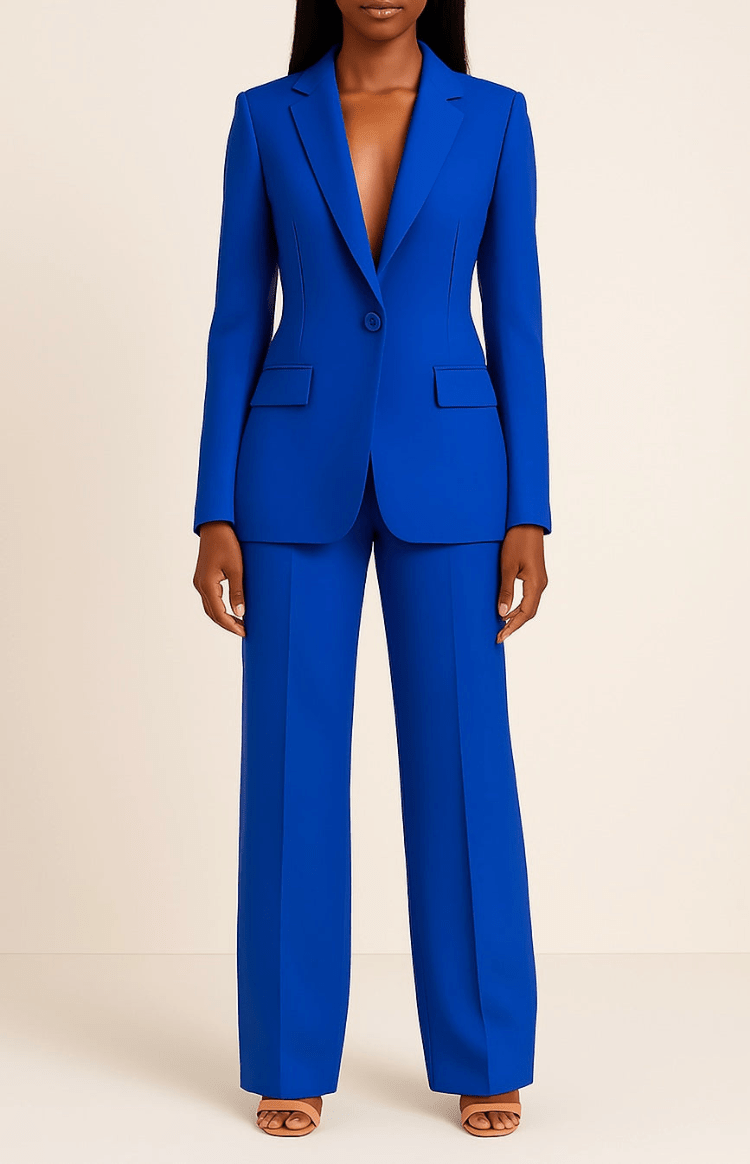 Détail du pantalon ajusté longueur cheville