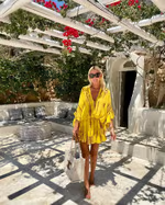 Marlowe | Robe Courte Col V Taille Haute