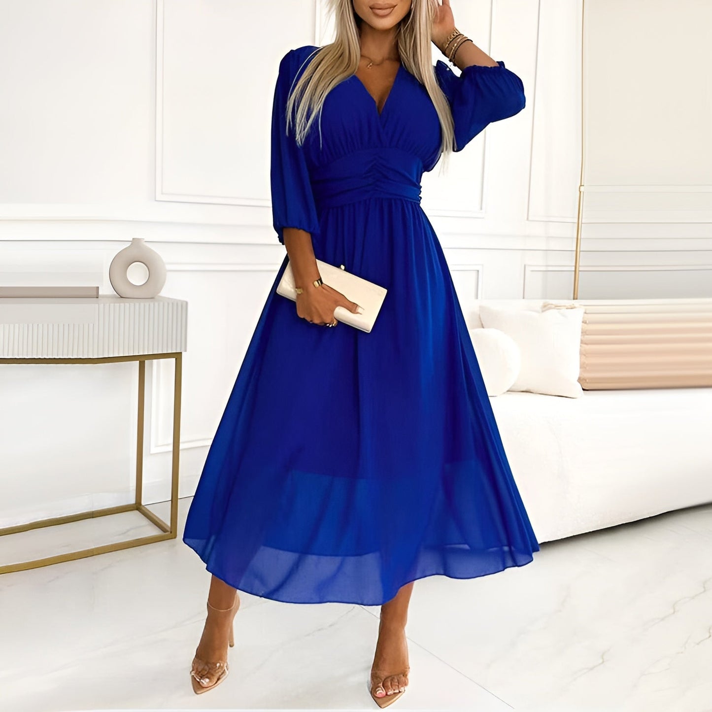 Anaïs | Robe Portefeuille Invitée Mariage