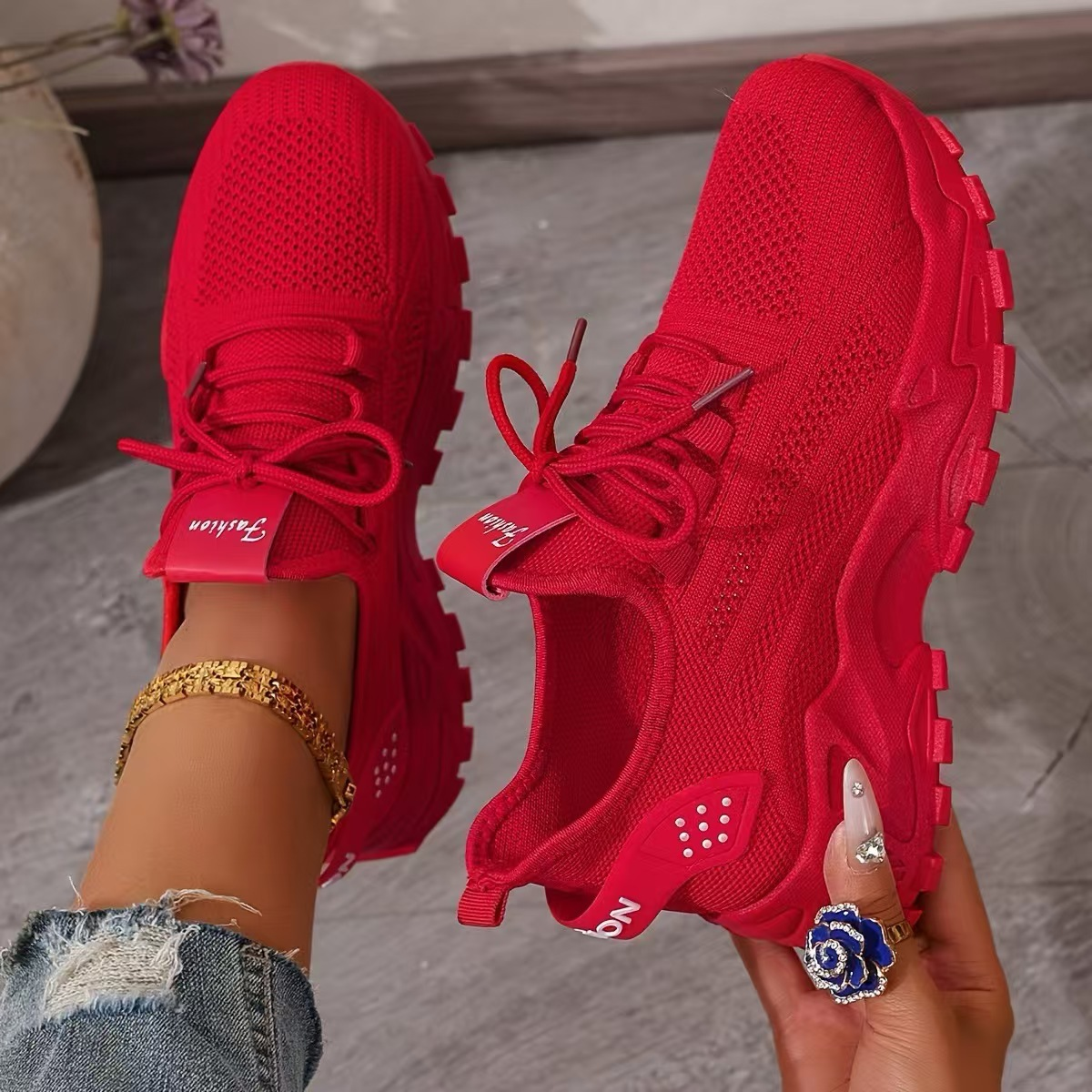 Maica | Baskets Colorées Légères pour Femme