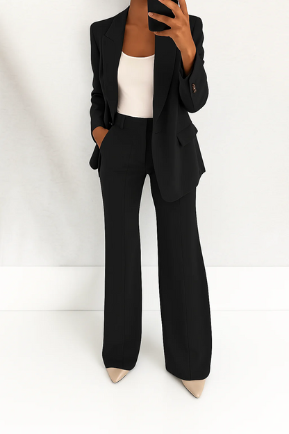Pauline | Tailleur Pantalon Femme Deux Pièces pour Bureau Chic