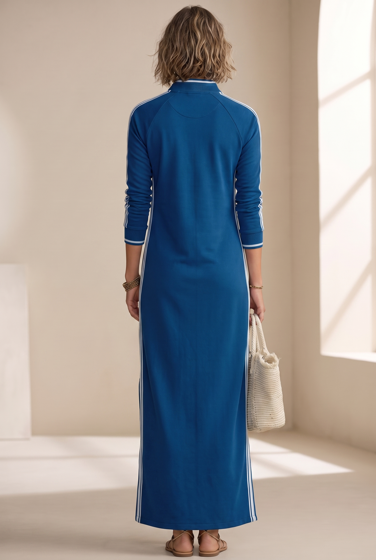 Robe longue à col chemise, vue d'ensemble