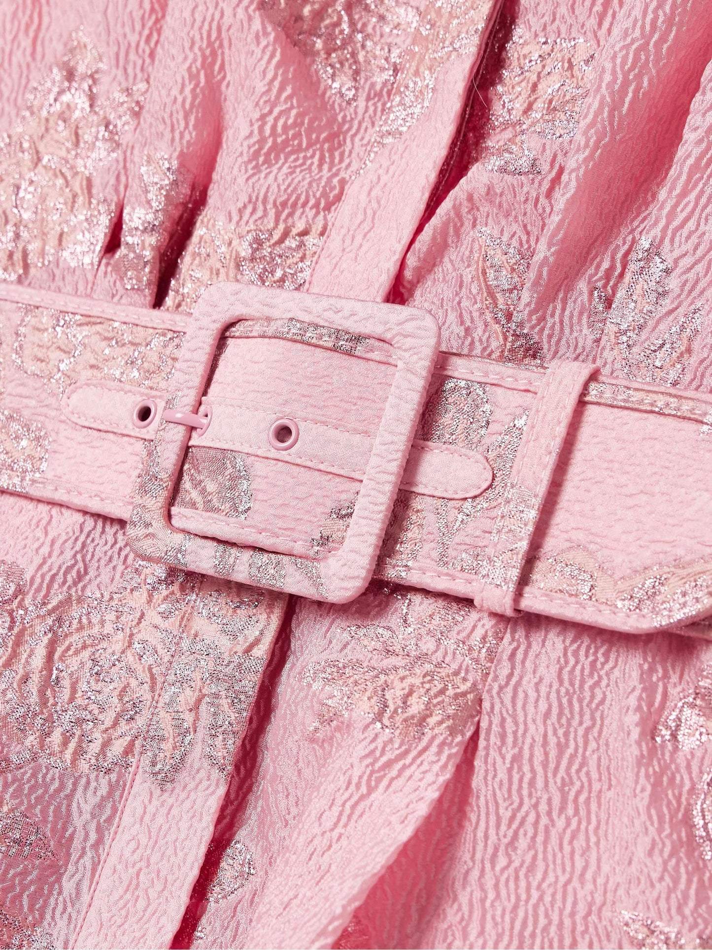 Armelline | Robe Midi Rétro Taille Haute Rose