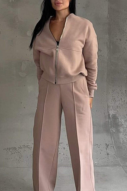 Isabeau | Ensemble Zippé Pantalon Large